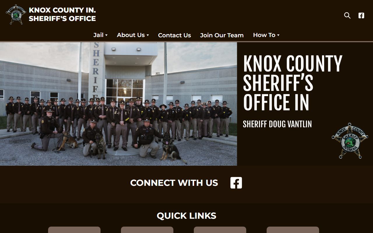 Knox County Sheriff website for background check records