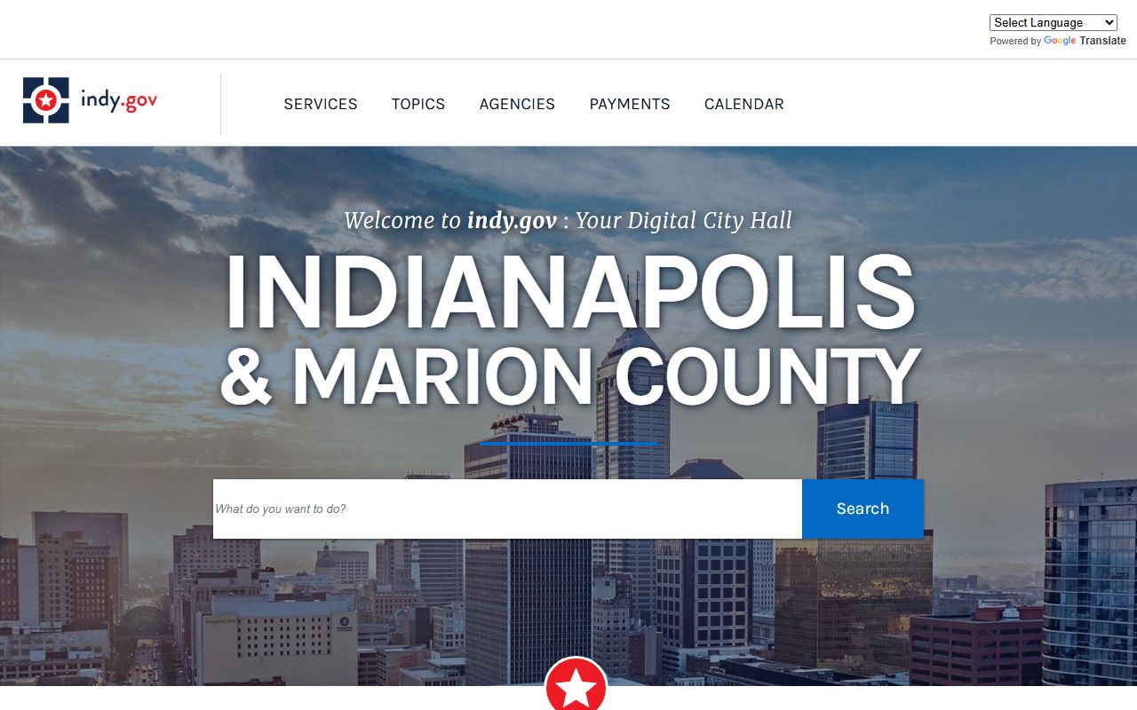 Marion County Clerk website for court record background checks